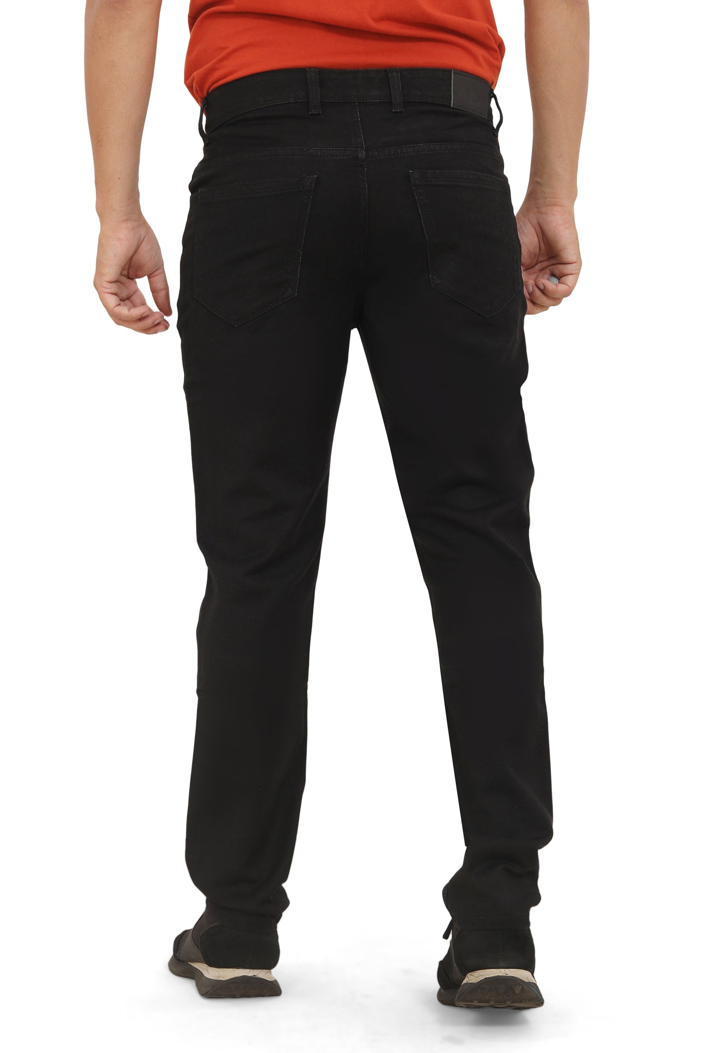 Men's Slim Fit Ankle Length Black Stretchable Denim Jeans 492