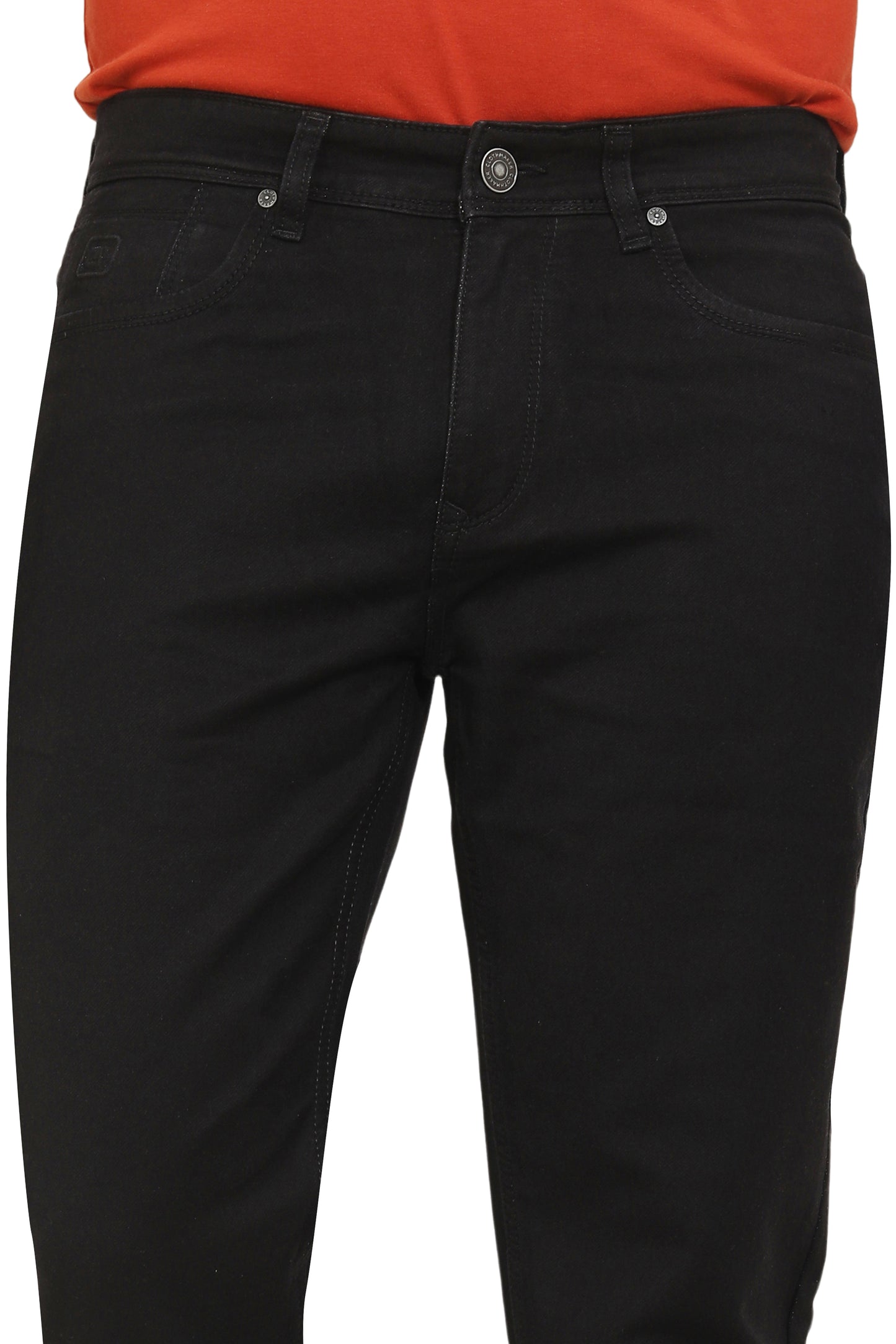 Men's Slim Fit Ankle Length Black Stretchable Denim Jeans 492