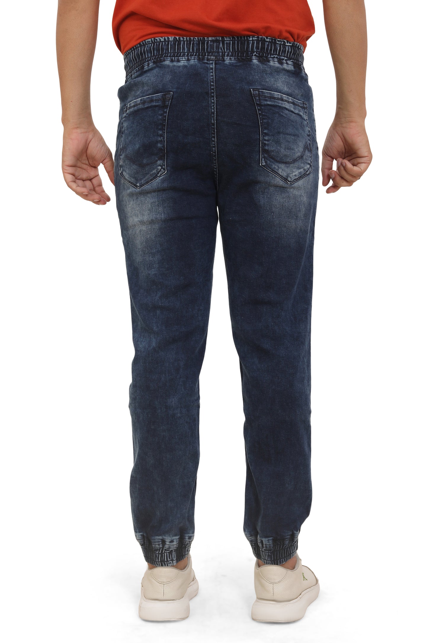 Men's Slim Fit Ankle Length Indigo Stretchable Denim Jeans 494