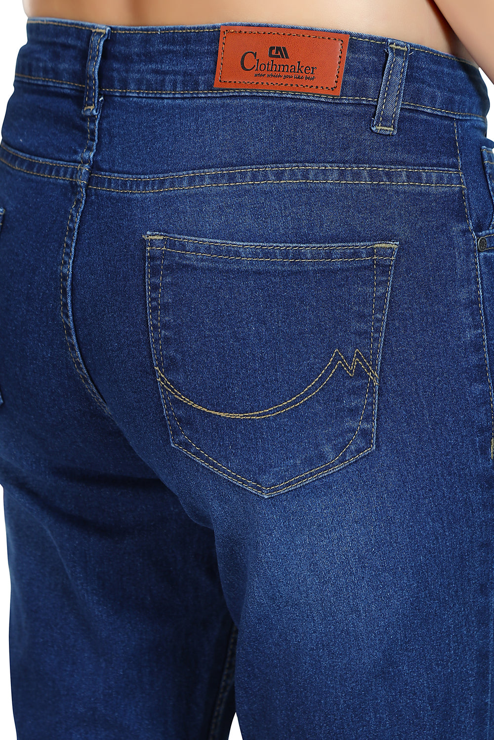 Women's, Mid Rise Slim Fit Indigo Stretchable Denim Jeans 1009