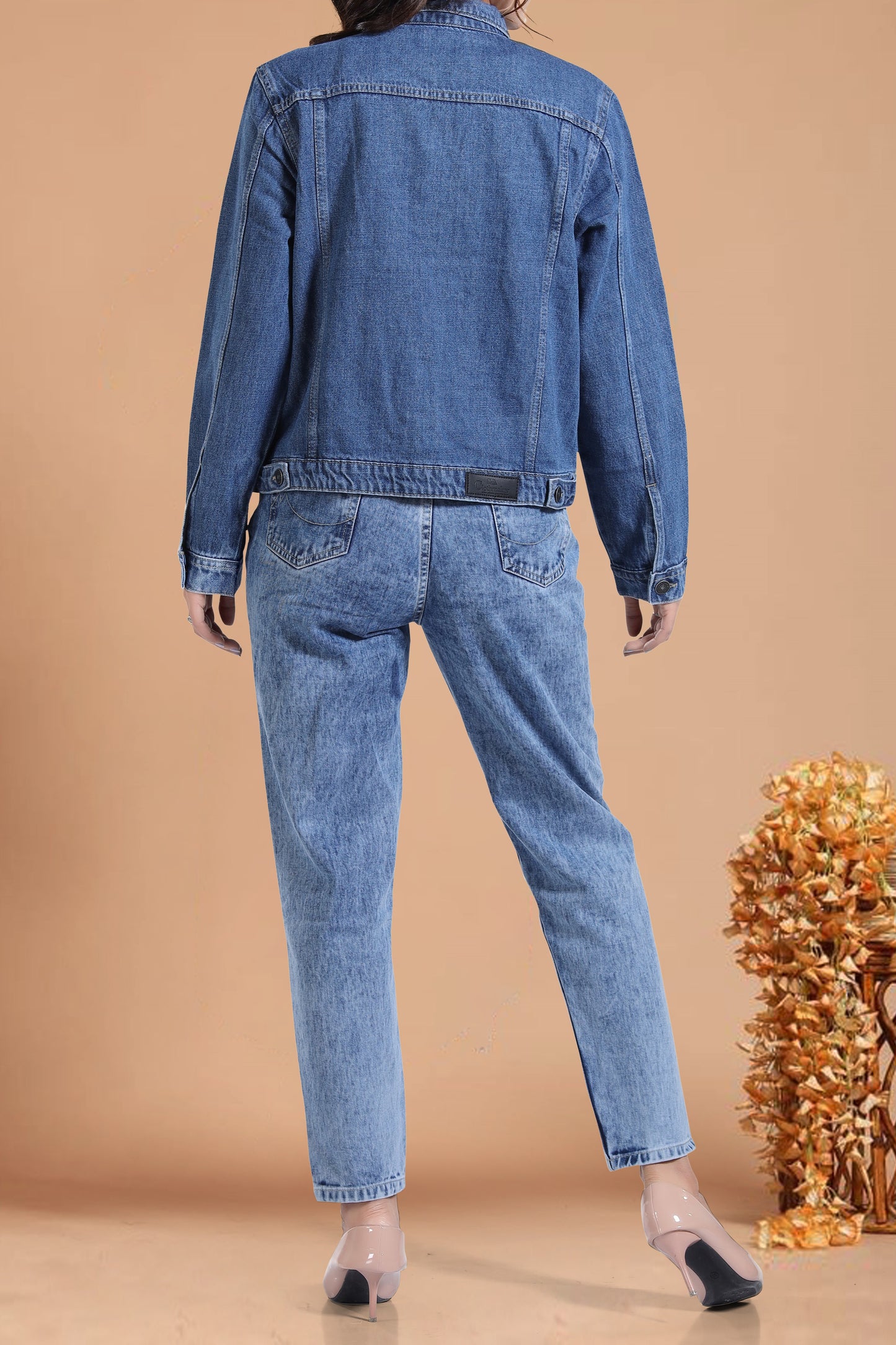 Clothmaker Women's Indigo Denim Jacket - Non-Stretchable Classic Design, Stylish Outerwear for Everyday Casual Look, Durable Fabric, Perfect Fit 2003
